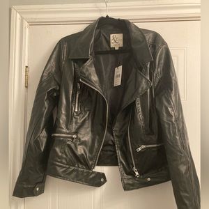 Ampersand Avenue fake leather jacket size 1XL